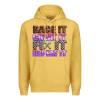 Antique Gold race ıt great ıt fıx ıt repeat ıt Premium Hoodie - AdoDesignShop