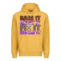 Mustard race ıt great ıt fıx ıt repeat ıt Premium Hoodie - AdoDesignShop