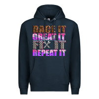 Navy race ıt great ıt fıx ıt repeat ıt Premium Hoodie - AdoDesignShop