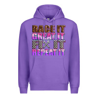Purple race ıt great ıt fıx ıt repeat ıt Premium Hoodie - AdoDesignShop