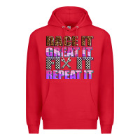Red race ıt great ıt fıx ıt repeat ıt Premium Hoodie - AdoDesignShop