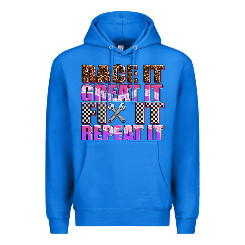 Race ıt Great ıt Fıx ıt Repeat ıt Premium Hoodie by AdoDesignShop | Teevron