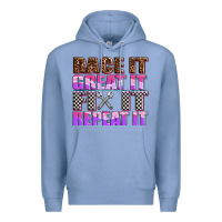 Colony Blue race ıt great ıt fıx ıt repeat ıt Premium Hoodie - AdoDesignShop
