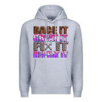 Heather Grey race ıt great ıt fıx ıt repeat ıt Premium Hoodie - AdoDesignShop
