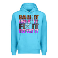 Ocean Blue race ıt great ıt fıx ıt repeat ıt Premium Hoodie - AdoDesignShop
