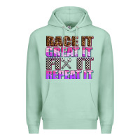 Seafoam race ıt great ıt fıx ıt repeat ıt Premium Hoodie - AdoDesignShop