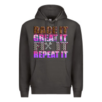 Smoke race ıt great ıt fıx ıt repeat ıt Premium Hoodie - AdoDesignShop