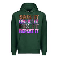 Sports Green race ıt great ıt fıx ıt repeat ıt Premium Hoodie - AdoDesignShop