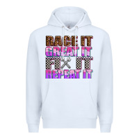 White race ıt great ıt fıx ıt repeat ıt Premium Hoodie - AdoDesignShop