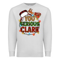 Dove Grey you serious clark Premium Sweatshirt - Zillion Design Studio