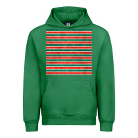 Emerald christmas stripes seamless pattern Urban Hoodie - BundleAndBundleShop