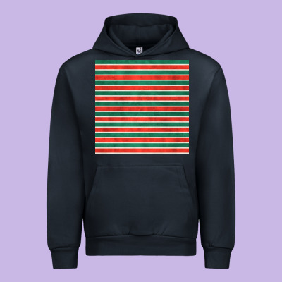 Christmas Stripes Seamless Pattern Urban Hoodie Designed By Bundleandbundleshop