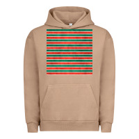 Pigment Burro christmas stripes seamless pattern Urban Hoodie - BundleAndBundleShop