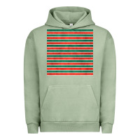 Pigment Oil Green christmas stripes seamless pattern Urban Hoodie - BundleAndBundleShop