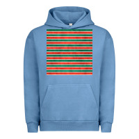 Pigment Pebble Blue christmas stripes seamless pattern Urban Hoodie - BundleAndBundleShop