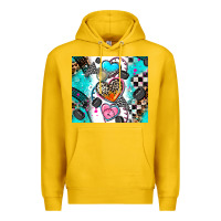 Lemon race heart Premium Hoodie - AdoDesignShop
