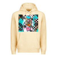 Pina Colada race heart Premium Hoodie - AdoDesignShop