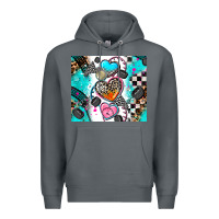 Rock race heart Premium Hoodie - AdoDesignShop