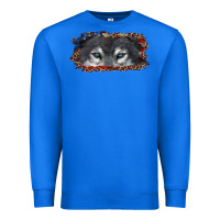 True Royal Wolf eyes american flag Premium Sweatshirt - RanaPortraitStore