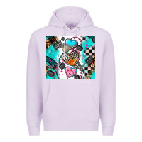 Lilac race heart Premium Hoodie - AdoDesignShop