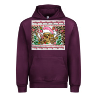 Mauve Wine pink skeleton  christmas Urban Hoodie - AdoDesignShop