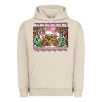 Pigment French Oak pink skeleton  christmas Urban Hoodie - AdoDesignShop