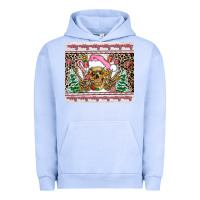 Pigment Grape Ice pink skeleton  christmas Urban Hoodie - AdoDesignShop