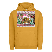 Pigment Peanut Butter pink skeleton  christmas Urban Hoodie - AdoDesignShop