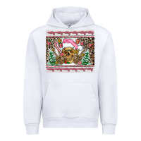 White pink skeleton  christmas Urban Hoodie - AdoDesignShop