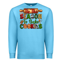 Ocean Blue tih the season to bake cookies Premium Sweatshirt - Zillion Design Studio