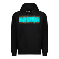 Black turquoise leopard Premium Hoodie - JahusDesignShop