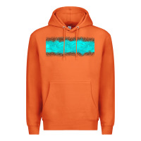 Carrot turquoise leopard Premium Hoodie - JahusDesignShop