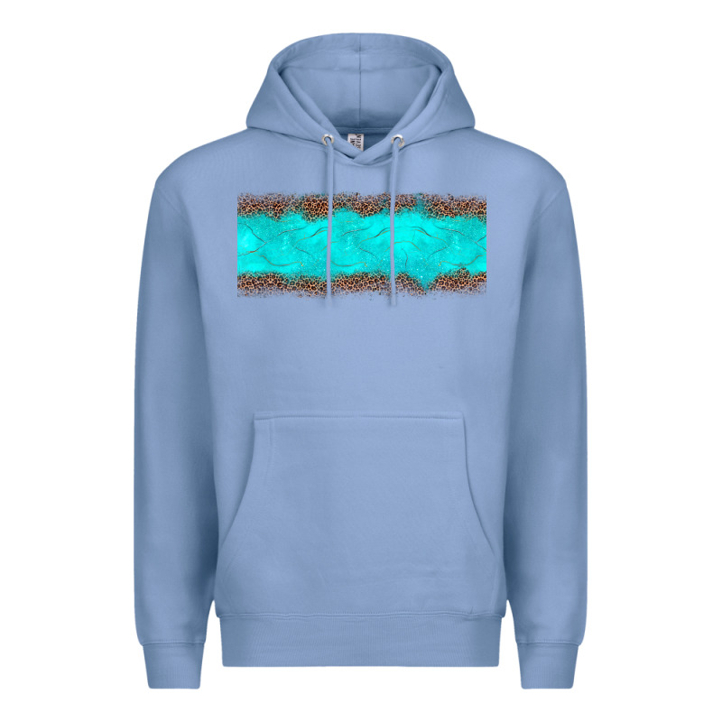 Turquoise Leopard Premium Hoodie by JahusDesignShop | Teevron