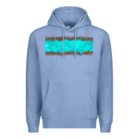Colony Blue turquoise leopard Premium Hoodie - JahusDesignShop
