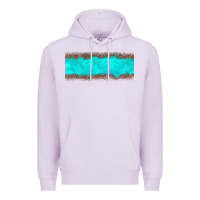 Lilac turquoise leopard Premium Hoodie - JahusDesignShop