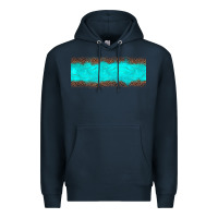 Navy turquoise leopard Premium Hoodie - JahusDesignShop