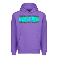 Purple turquoise leopard Premium Hoodie - JahusDesignShop