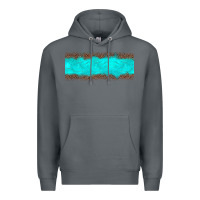 Rock turquoise leopard Premium Hoodie - JahusDesignShop