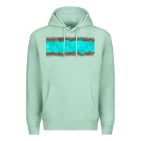 Seafoam turquoise leopard Premium Hoodie - JahusDesignShop
