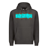 Smoke turquoise leopard Premium Hoodie - JahusDesignShop