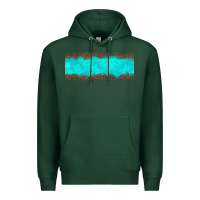 Sports Green turquoise leopard Premium Hoodie - JahusDesignShop