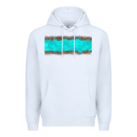 White turquoise leopard Premium Hoodie - JahusDesignShop