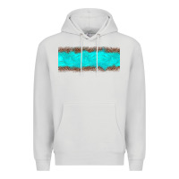 Dove Grey turquoise leopard Premium Hoodie - JahusDesignShop