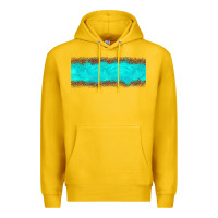 Lemon turquoise leopard Premium Hoodie - JahusDesignShop