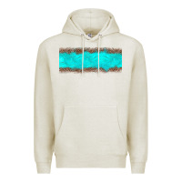 Oatmeal Heather turquoise leopard Premium Hoodie - JahusDesignShop