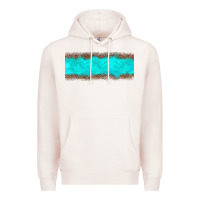 Pale Pink turquoise leopard Premium Hoodie - JahusDesignShop