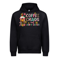 Black coffee chaos and candy canes Urban Hoodie - AdoDesignShop