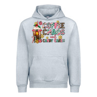 Heather Grey coffee chaos and candy canes Urban Hoodie - AdoDesignShop