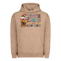 Pigment Burro coffee chaos and candy canes Urban Hoodie - AdoDesignShop