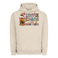 Pigment French Oak coffee chaos and candy canes Urban Hoodie - AdoDesignShop